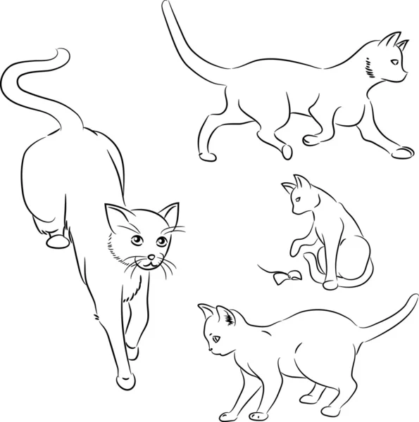 Кошачьи чернила — стоковый вектор