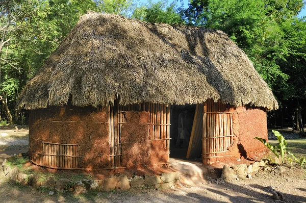 Traditionele Maya home — Stockfoto