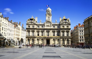 Lyon, city hall, France clipart