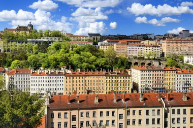 Lyon view, France clipart