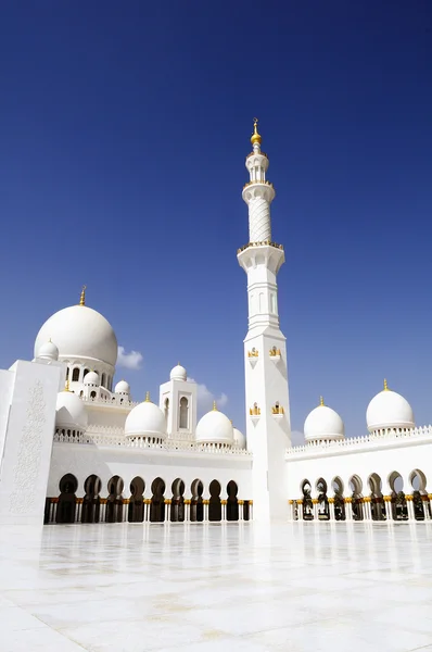 Abu Dhabi Szejk Zayed Biały Meczet — Zdjęcie stockowe