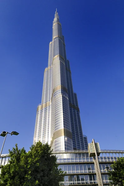 Burj Khalifa and Adress hotel, Duba=, Emirados Árabes Unidos — Fotografia de Stock