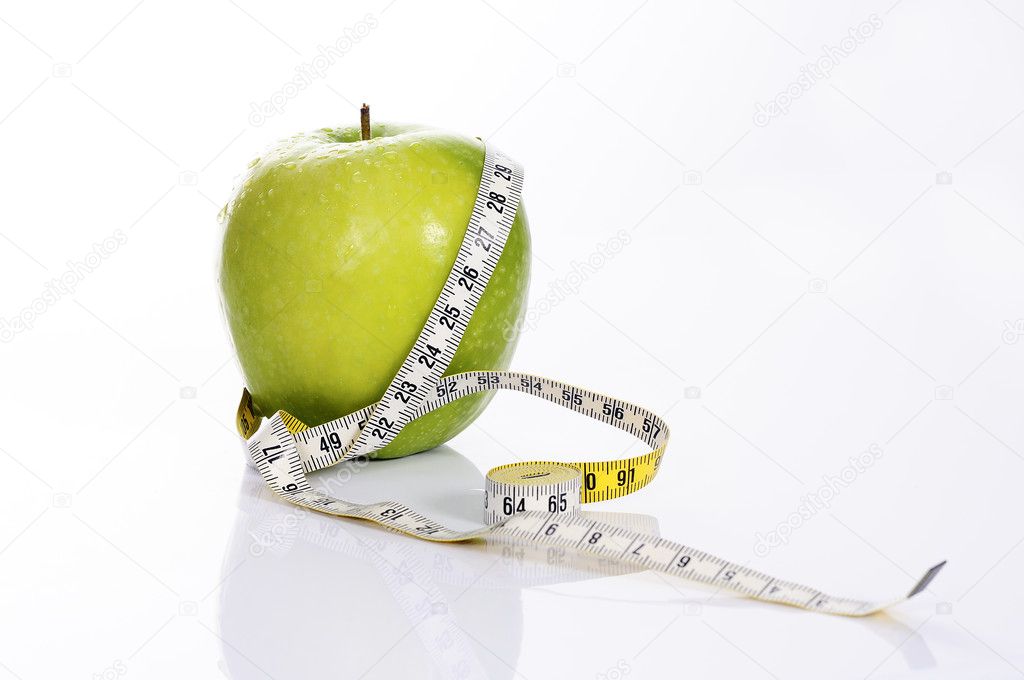 Fitness green apple