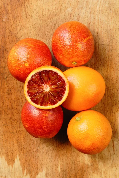 Krvavě červené pomeranče — Stock fotografie