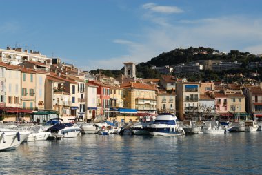 The seaside town of Cassis in the French Riviera clipart