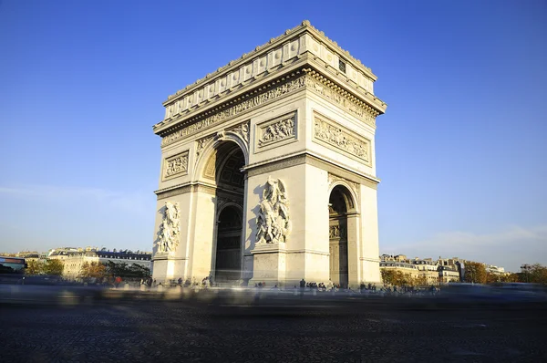 Arco do Triunfo. Hora do dia. Paric, França — Fotografia de Stock