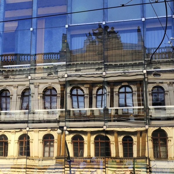 Praha reflectie — Stockfoto