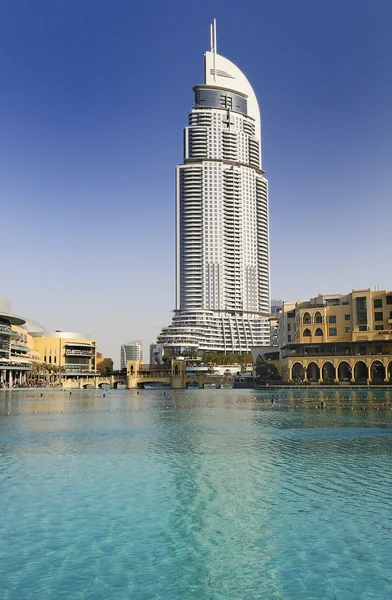 Endereço Hotel no centro de Dubai — Fotografia de Stock