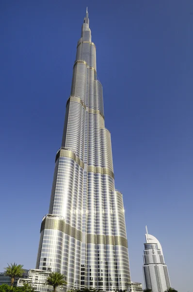 Burj Khalifa and Adress hotel, Dubaï, United Arab Emirates — Φωτογραφία Αρχείου
