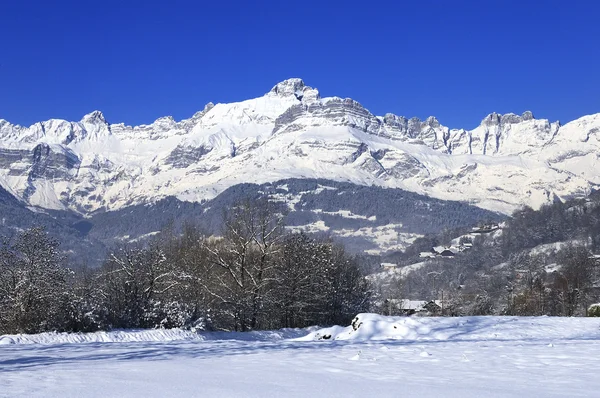 土地的 mont blanc — 图库照片