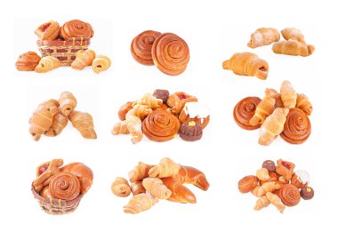 Bakery foodstuffs set clipart