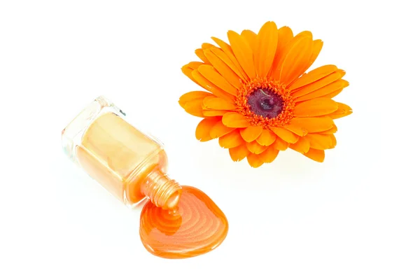 stock image Orange nail polish