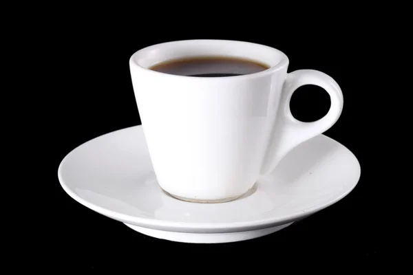 Fehér csésze forró kávéval — Stock Fotó