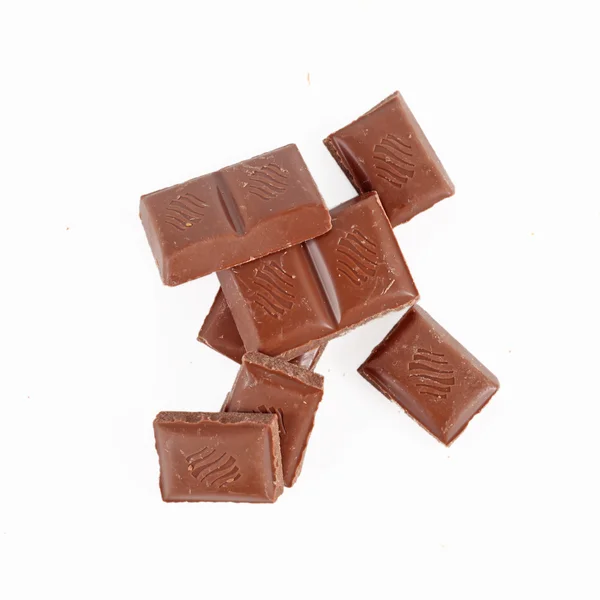 Сломанной шоколад у плитці — стокове фото