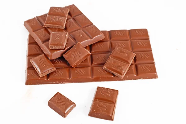 Barra de chocolate rota —  Fotos de Stock