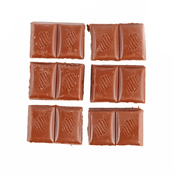 Złamane czekolady — Zdjęcie stockowe
