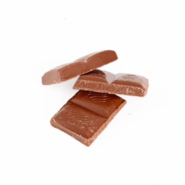 Barra de chocolate rota — Foto de Stock