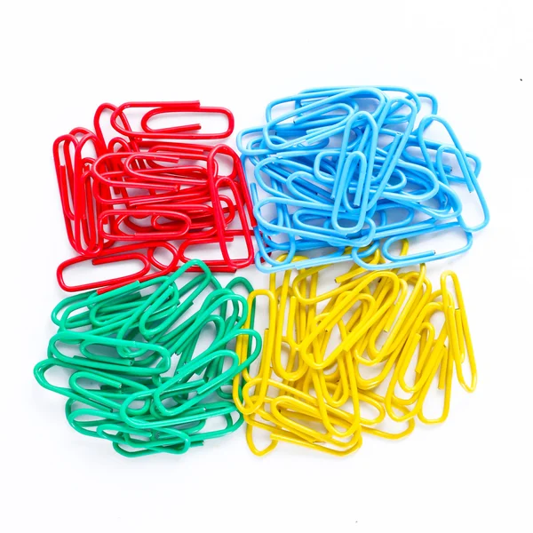 stock image Colorful paper clips