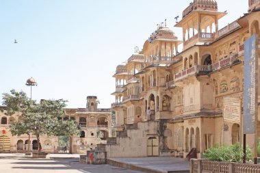 Tapınak galtaji, rajasthan, jaipur,