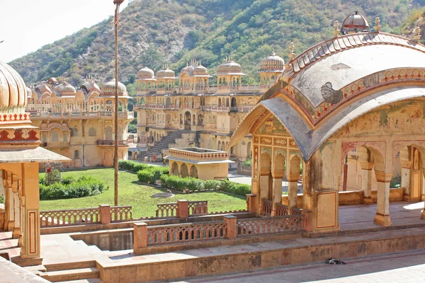Templos em Galtaji, Rajasthan, Jaipur , — Fotografia de Stock