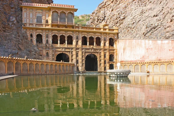 Świątynie w galtaji, Radżastan, jaipur, — Zdjęcie stockowe