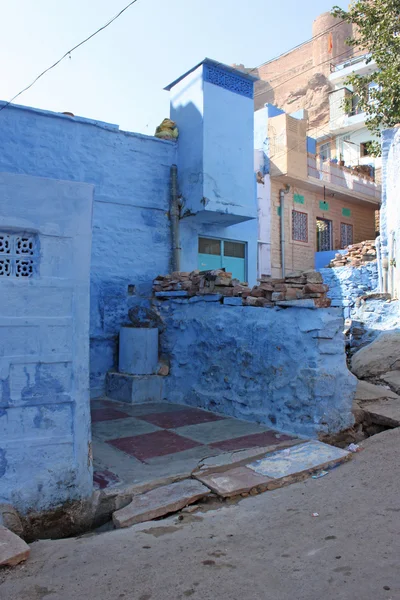 Maisons bleues de la caste hindoue brahmane — Photo