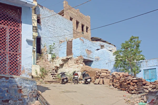 Niebieskie domy hinduskiej kasty braminów — Zdjęcie stockowe
