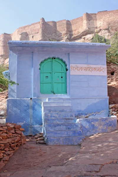 ヒンドゥー教のバラモンのカーストの青い家 — ストック写真