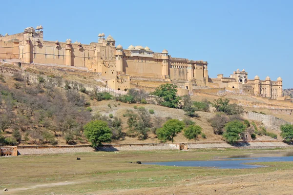 Beautiful Amber Fort near Jaipur — Stock Photo, Image