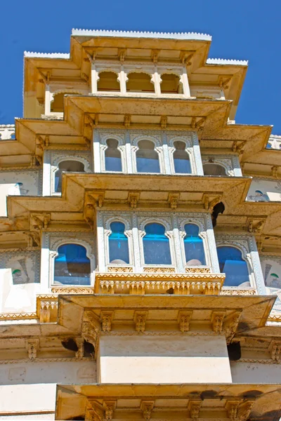 Udaipur міський палац у Rajasran — стокове фото