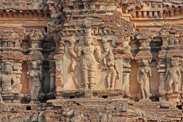 Detail des Krishna Tempels, hampi — Stockfoto