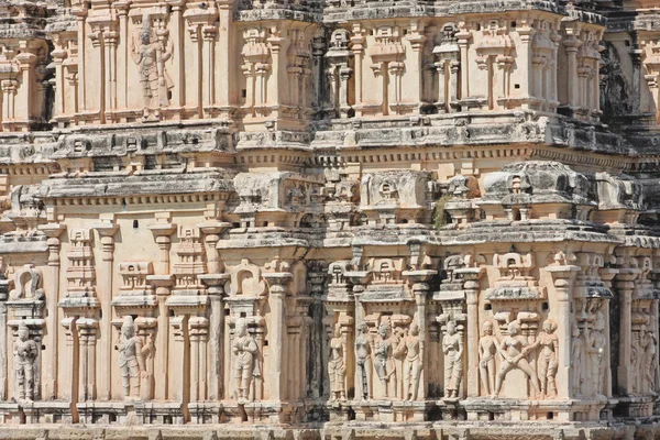 Detail van krishna tempel, hampi — Stockfoto