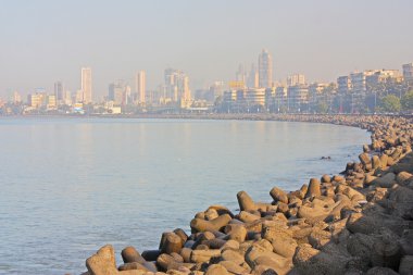 Mumbai Hindistan skyline başkenti