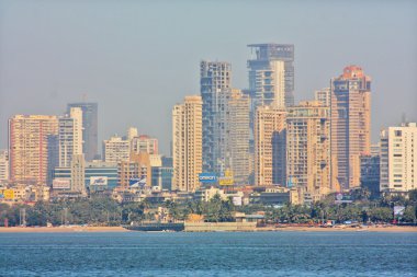 Mumbai Hindistan skyline başkenti