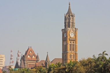 Rajabai Tower - historic clock tower clipart
