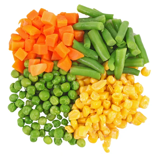 Farklı Dondurulmuş sebzeler — Stok fotoğraf