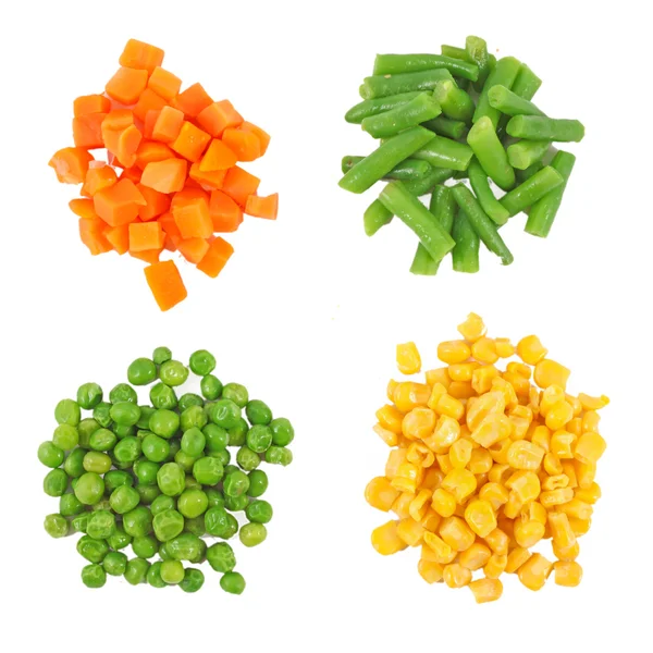 Diverse verdure congelate — Foto Stock