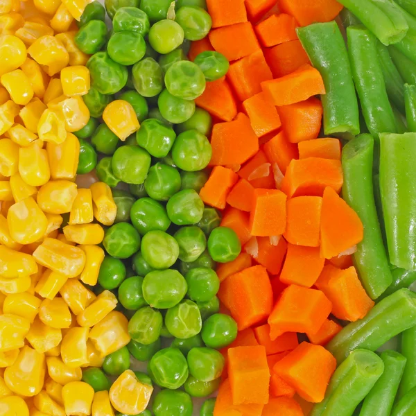 Różne warzywa mrożone — Zdjęcie stockowe