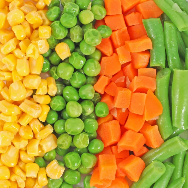 不同冷冻的蔬菜 — 图库照片