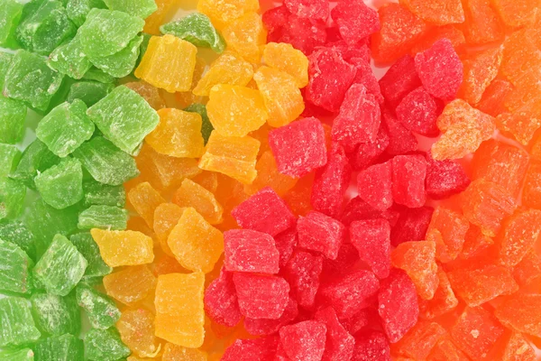 Caramelle alla frutta multicolore — Foto Stock