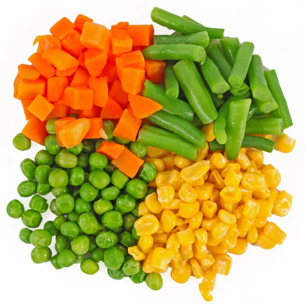 Různé Mražená zelenina — Stock fotografie
