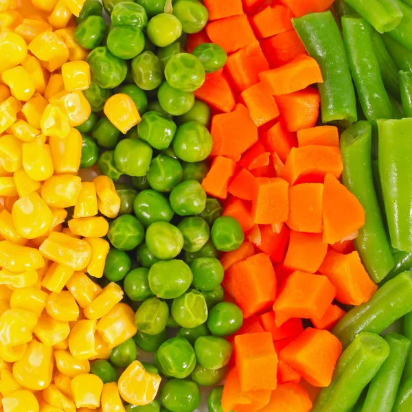 Diferentes verduras congeladas — Foto de Stock