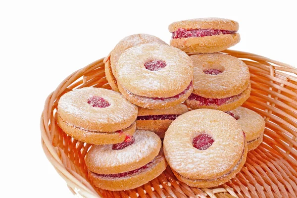 Many cherry bakery cakes — Stock Photo, Image
