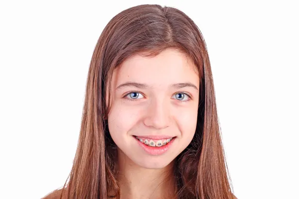 Piękne młody nastolatek dziewczyna — Zdjęcie stockowe