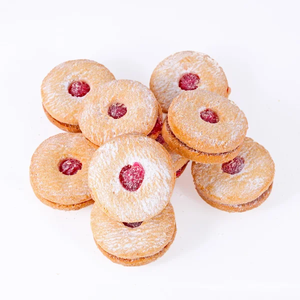 stock image Cherry cakes isolated