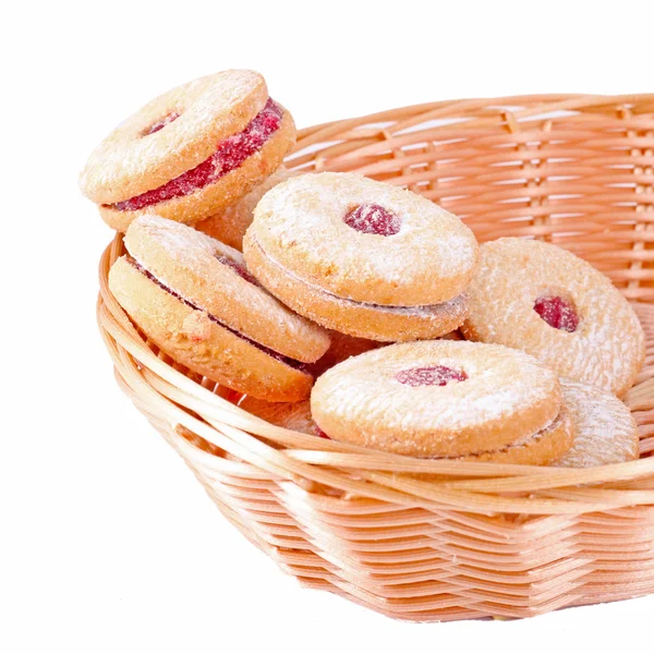 Many cherry bakery cakes — Stock Photo, Image