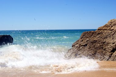 Wave in Algarve clipart