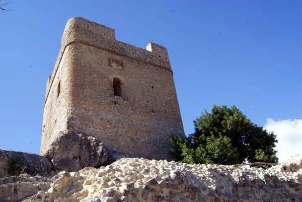 Замок в місті Zahara — стокове фото