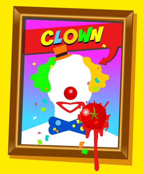 The clown frame — Stock Vector