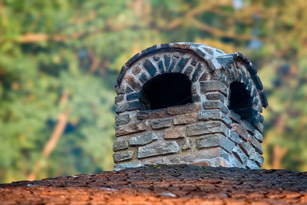 Small stone chimney — Stock Photo, Image
